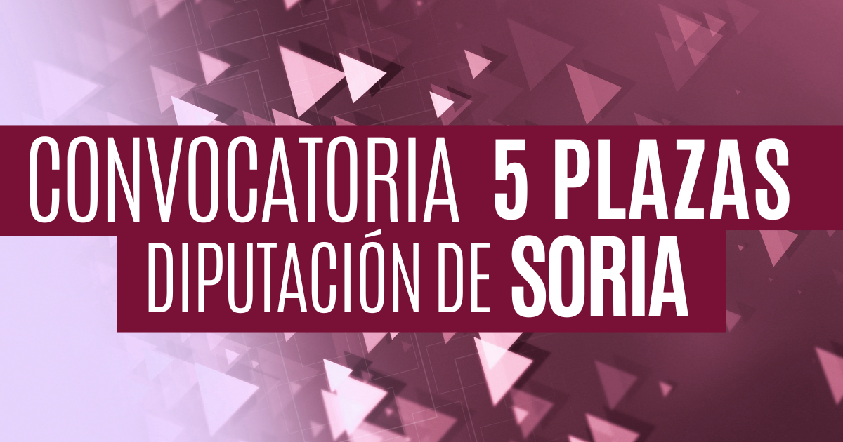 5 plazas bombero soria
