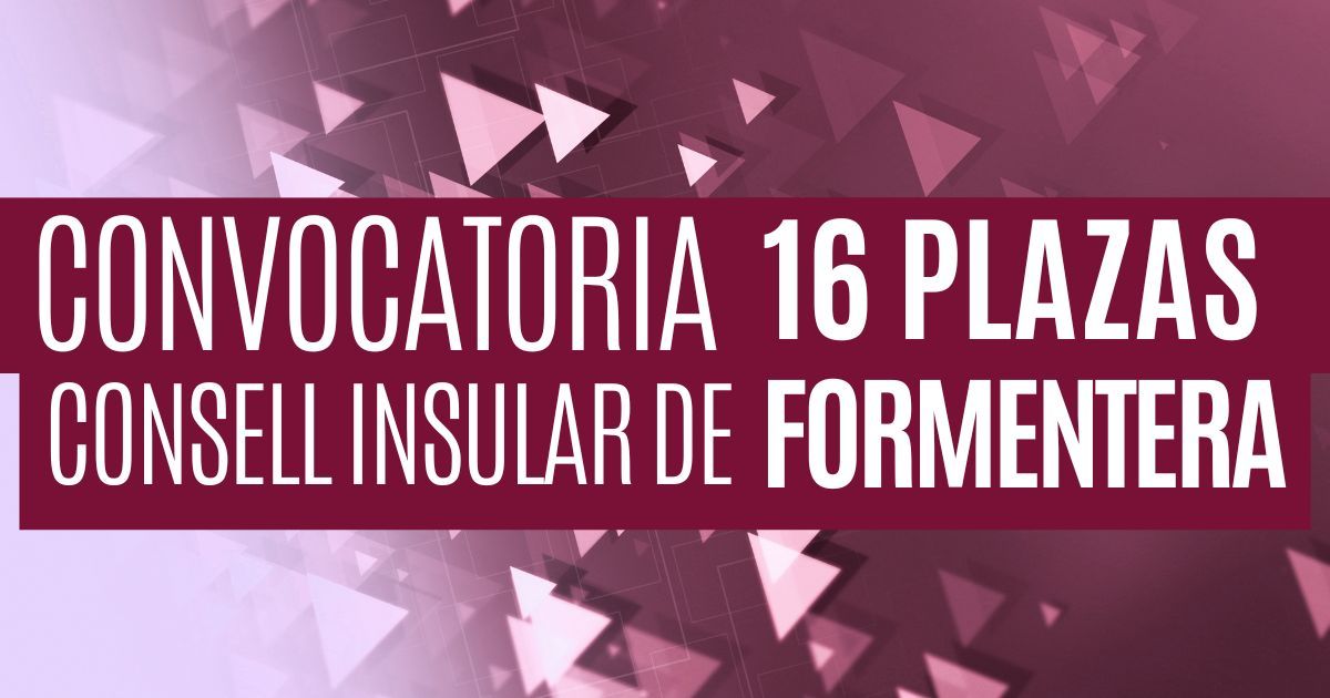 convocatoria 16 plazas bombero formentera