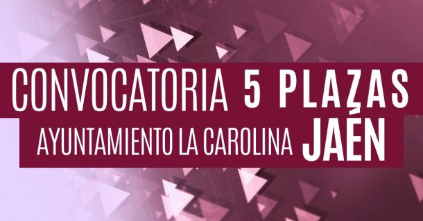 Convocatoria de 5 plazas de bombero en La Carolina, Jaén